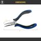 5" 4 Piece Ecco Ergonomic Plier Set with Flat Round Chain Nose Side Cutters Jewelry Making Tool Kit with Pouch